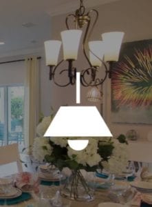 smart-Home photo with ceiling lamp icon